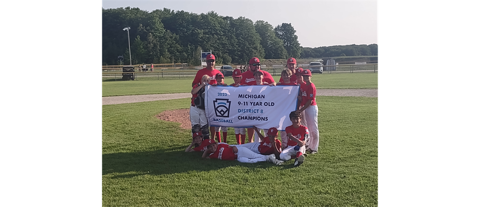 2023 9-11 Baseball District Champions